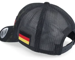 Germany Army Skull Multicam Black Trucker - Army Head