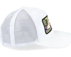 Girl Driving Pop Art Velvet White A-Frame Trucker - Calza Pennello