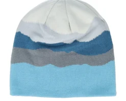 Glacier Mountain Peaks Pull-on Light Blue Beanie - Beechfield