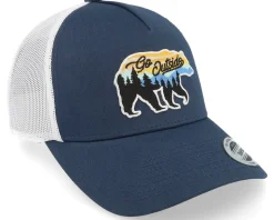 Go Outside Bear Navy/White Trucker - Wild Spirit