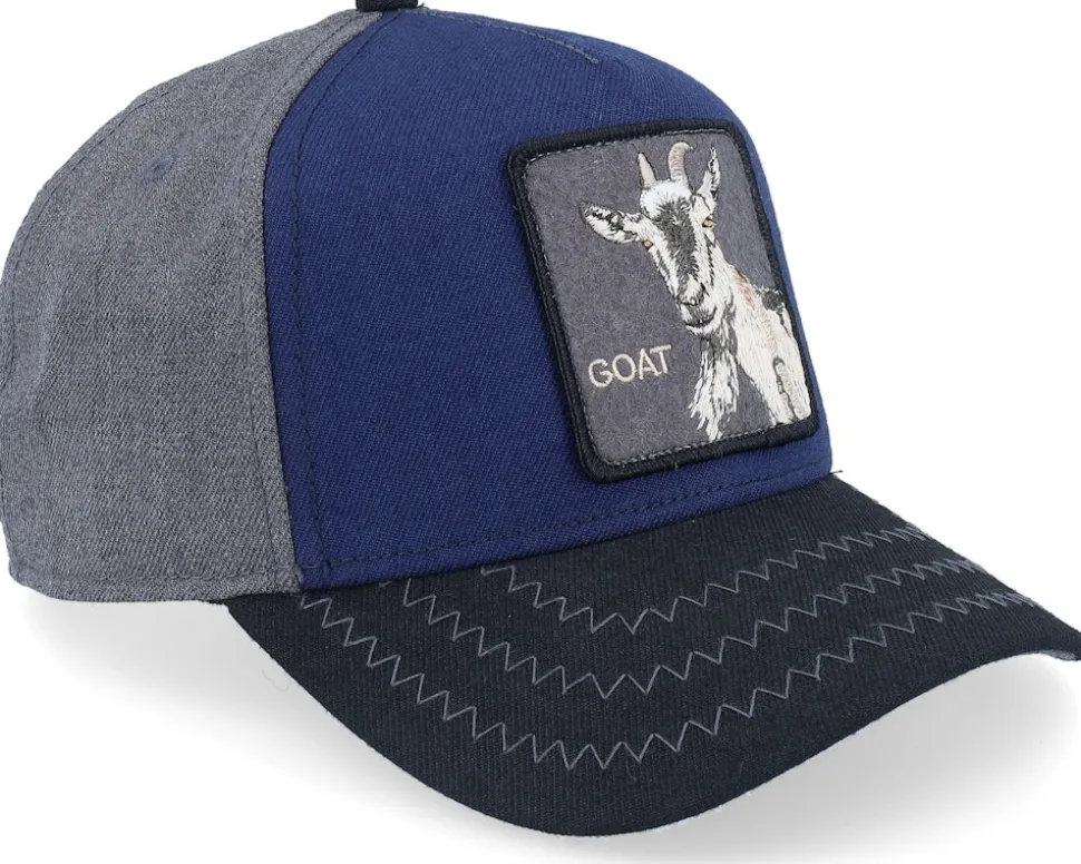 Goat Field 100 All Over Wool Navy A-Frame Adjustable - Goorin Bros.