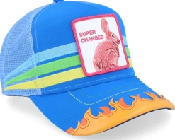 Going And Going And… Supercharged Blue A-Frame Trucker - Goorin Bros.