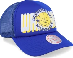 Golden State Warriors Billboard Hwc Blue Trucker - Mitchell & Ness