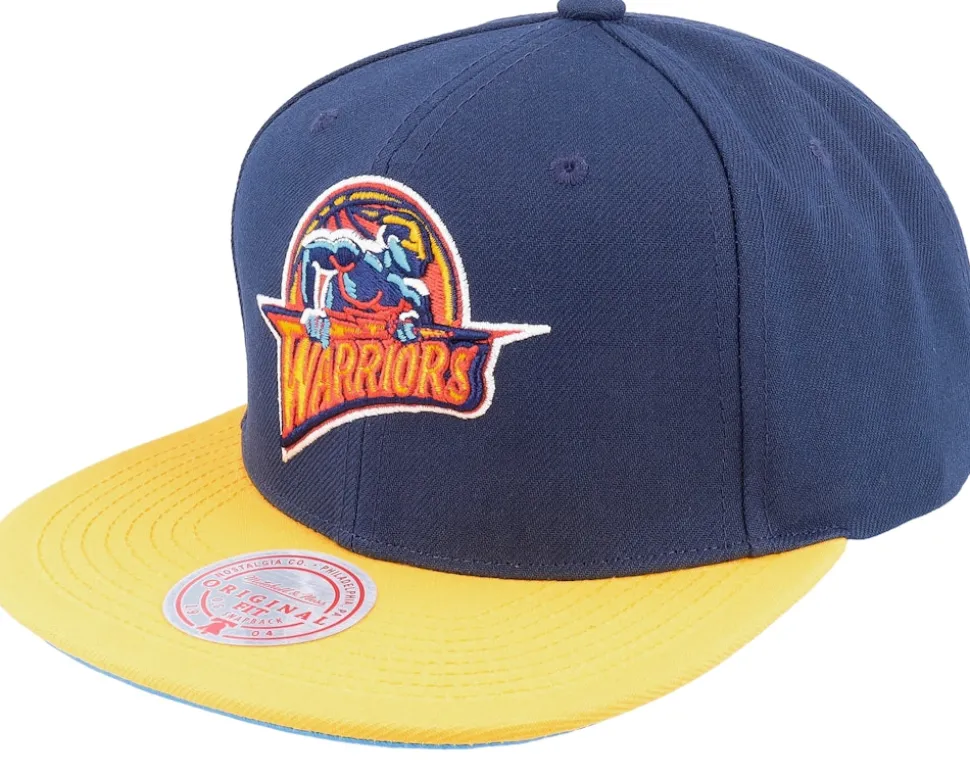 Golden State Warriors Core Basic Navy/Gold Snapback - Mitchell & Ness