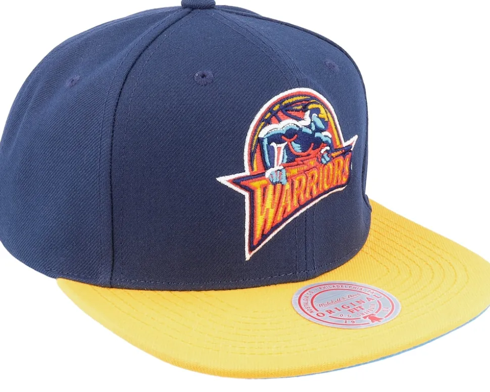 Golden State Warriors Core Basic Navy/Gold Snapback - Mitchell & Ness
