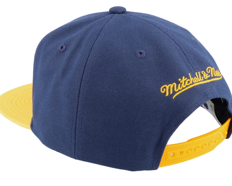 Golden State Warriors Core Basic Navy/Gold Snapback - Mitchell & Ness