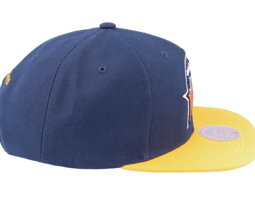 Golden State Warriors Core Basic Navy/Gold Snapback - Mitchell & Ness