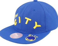 Golden State Warriors Dead Remix Deadstock Blue Snapback - Mitchell & Ness