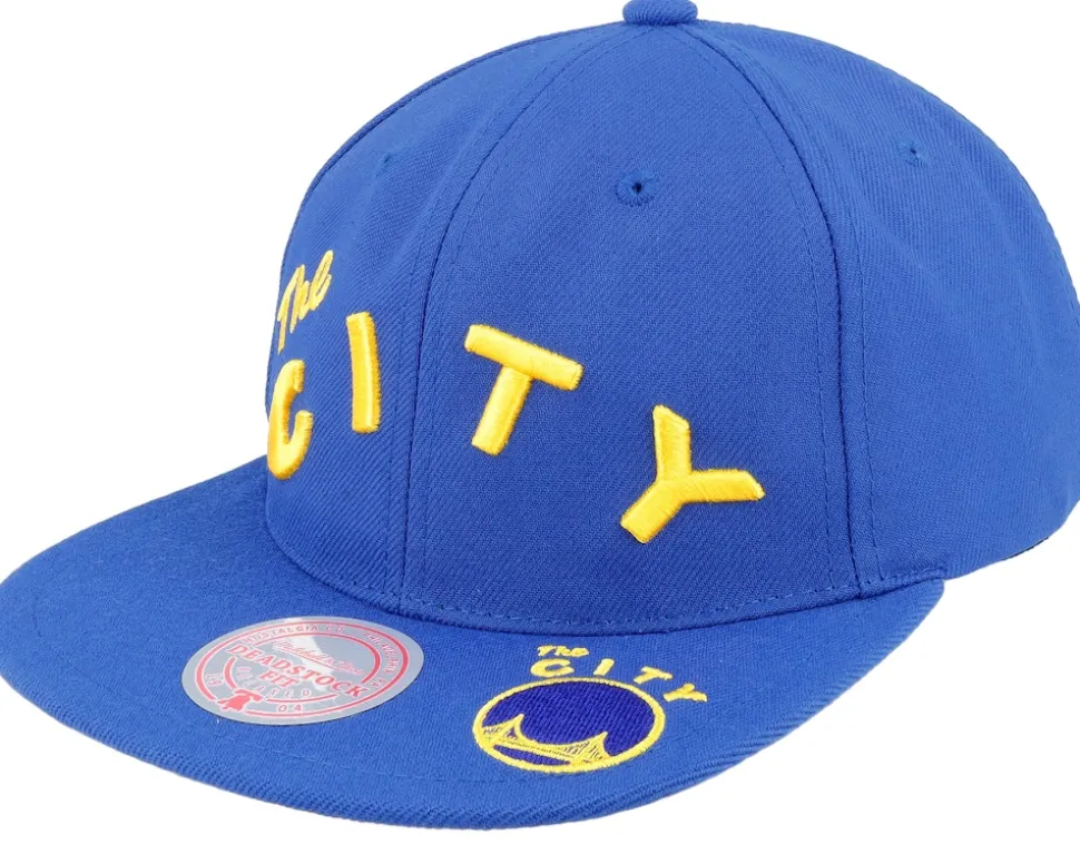 Golden State Warriors Dead Remix Deadstock Blue Snapback - Mitchell & Ness