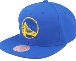 Golden State Warriors Embroidery Glitch Blue Snapback - Mitchell & Ness