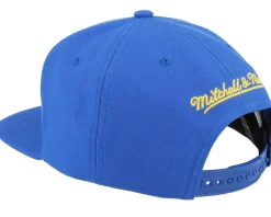 Golden State Warriors Embroidery Glitch Blue Snapback - Mitchell & Ness
