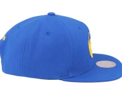 Golden State Warriors Embroidery Glitch Blue Snapback - Mitchell & Ness
