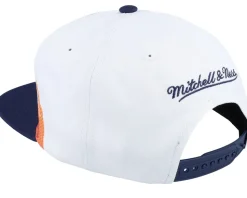 Golden State Warriors Hot Fire White Snapback - Mitchell & Ness