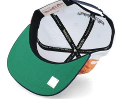 Golden State Warriors Hot Fire White Snapback - Mitchell & Ness