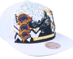 Golden State Warriors 90's Playa Jason Richardson White Snapback - Mitchell & Ness