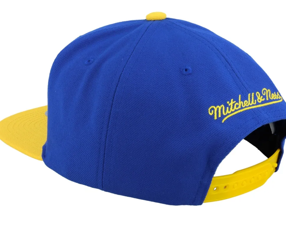 Golden State Warriors Side Core 2.0 Hwc Royal/Gold Snapback - Mitchell & Ness