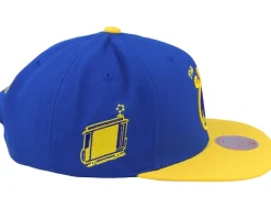 Golden State Warriors Side Core 2.0 Hwc Royal/Gold Snapback - Mitchell & Ness