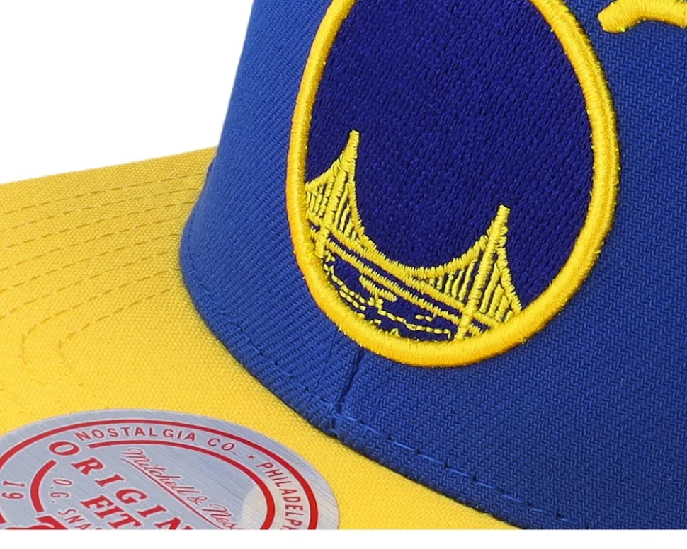 Golden State Warriors Side Core 2.0 Hwc Royal/Gold Snapback - Mitchell & Ness