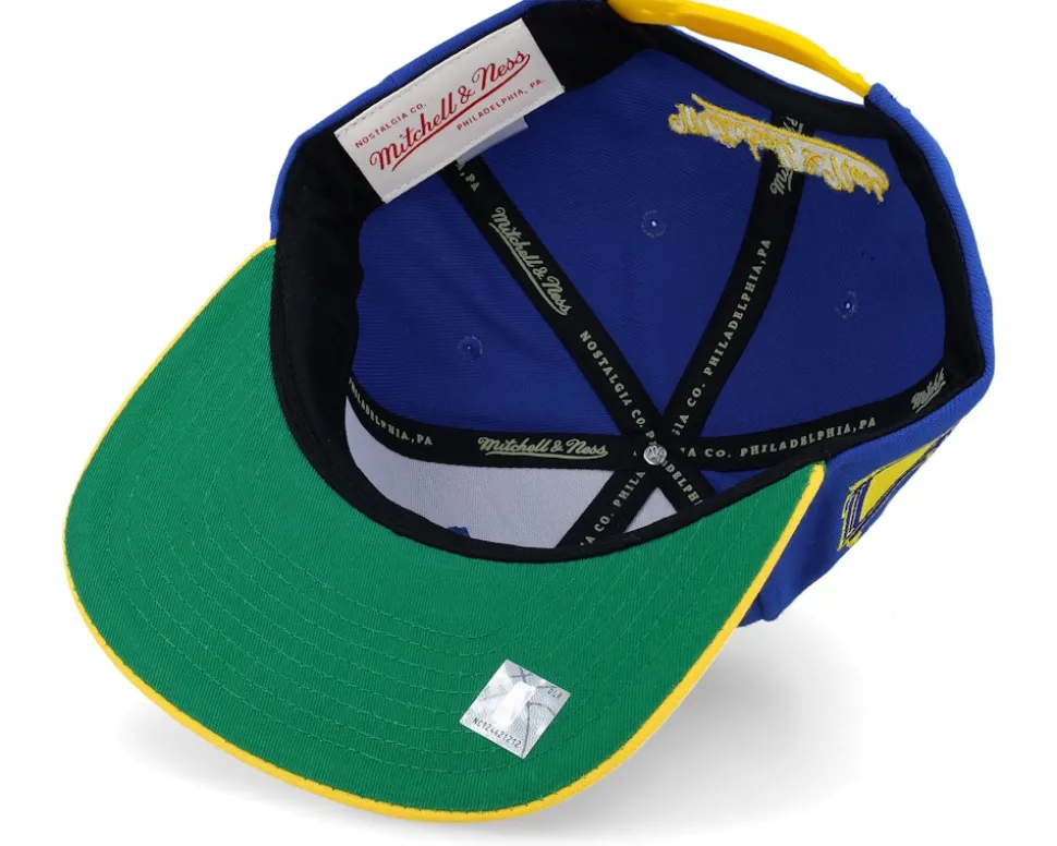 Golden State Warriors Side Core 2.0 Hwc Royal/Gold Snapback - Mitchell & Ness