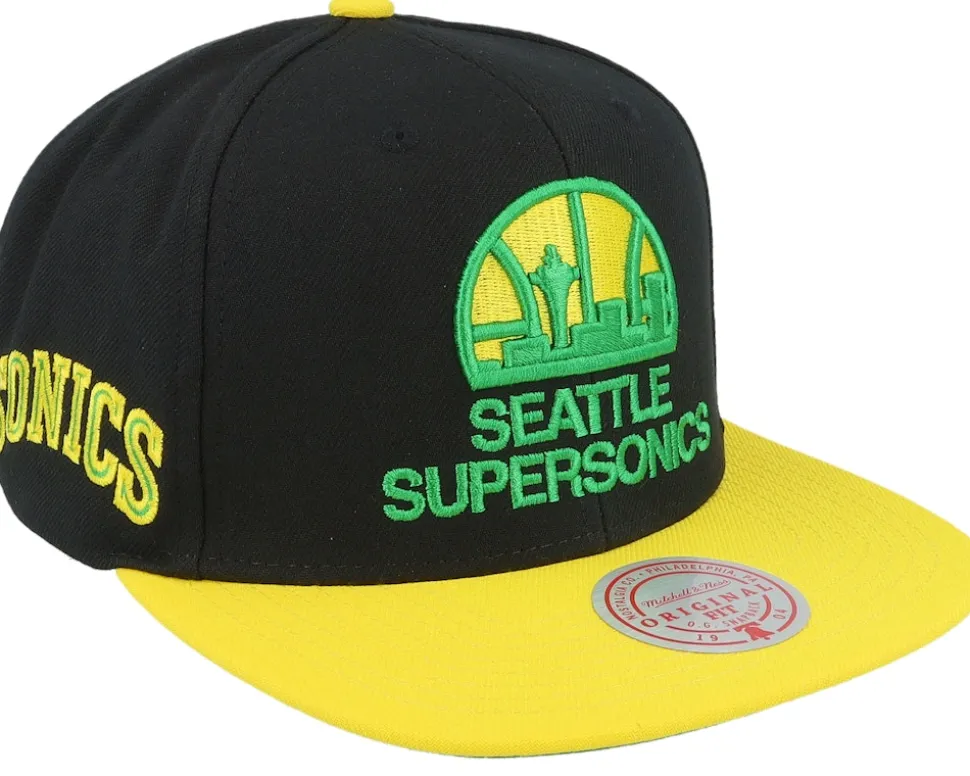 Golden State Warriors Side Core 2.0 Hwc Royal/Gold Snapback - Mitchell & Ness