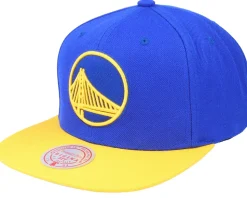 Golden State Warriors Team 2 Tone 2.0 Royal/Yellow Snapback - Mitchell & Ness