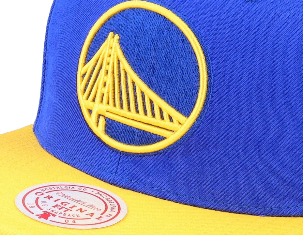 Golden State Warriors Team 2 Tone 2.0 Royal/Yellow Snapback - Mitchell & Ness