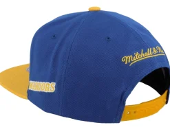 Golden State Warriors Team Origins Blue/Yellow Snapback - Mitchell & Ness