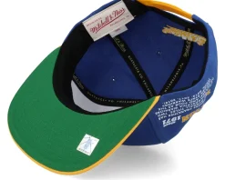 Golden State Warriors Team Origins Blue/Yellow Snapback - Mitchell & Ness