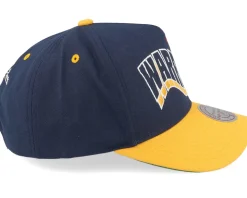 Golden State Warriors Wavy Pro Navy/Yellow A-frame Adjustable - Mitchell & Ness