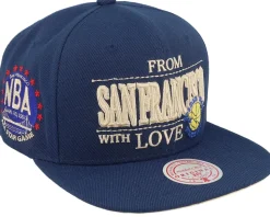 Golden State Warriors With Love Hwc Blue Snapback - Mitchell & Ness