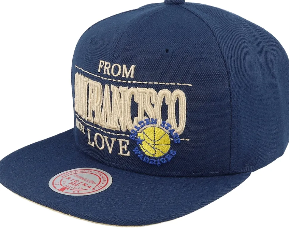 Golden State Warriors With Love Hwc Blue Snapback - Mitchell & Ness