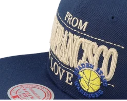 Golden State Warriors With Love Hwc Blue Snapback - Mitchell & Ness