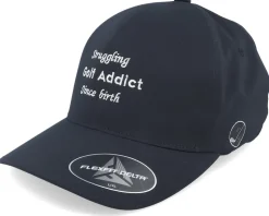 Golf Addict Cord Black Delta Flexfit - Pins & Stripes