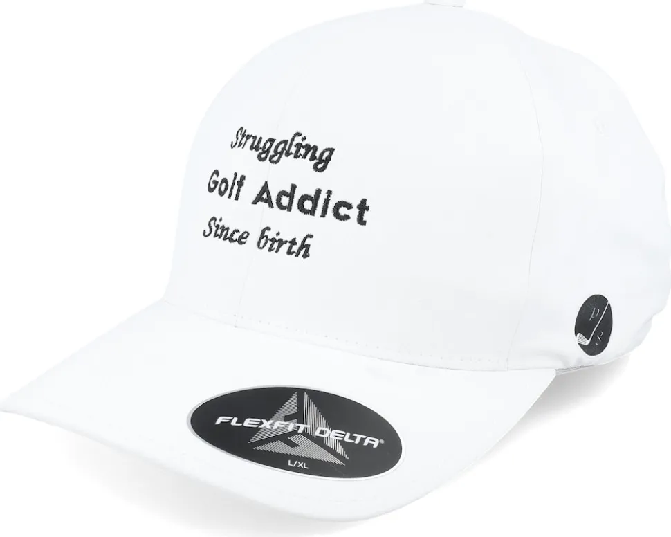 Golf Addict Cord White Delta Flexfit - Pins & Stripes