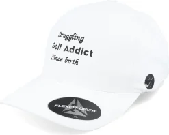 Golf Addict Cord White Delta Flexfit - Pins & Stripes