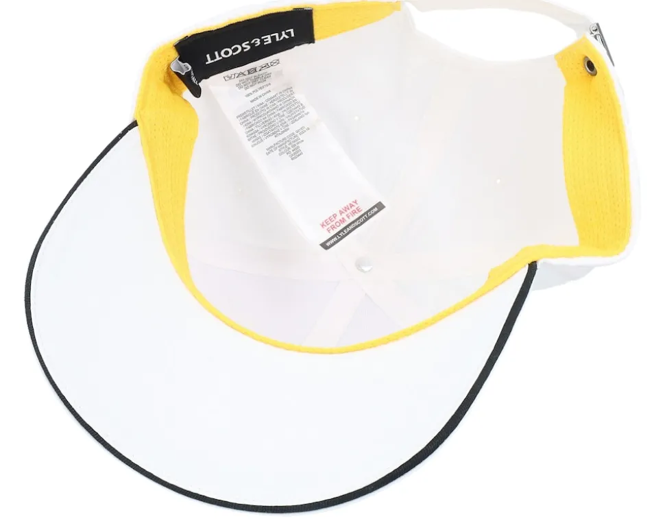 Golf Ballmarker Cap White Adjustable - Lyle & Scott