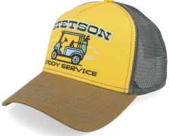 Golf Caddy Service Yellow/Brown/Black Trucker - Stetson