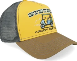 Golf Caddy Service Yellow/Brown/Black Trucker - Stetson