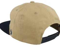 Golf Patch Logo Rope Khaki/Black Snapback - Pins & Stripes