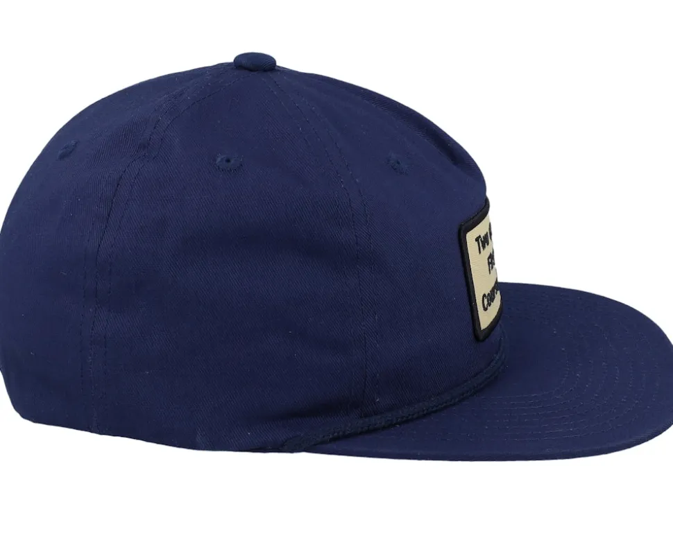 Golf Patch Logo Rope Navy Snapback - Pins & Stripes