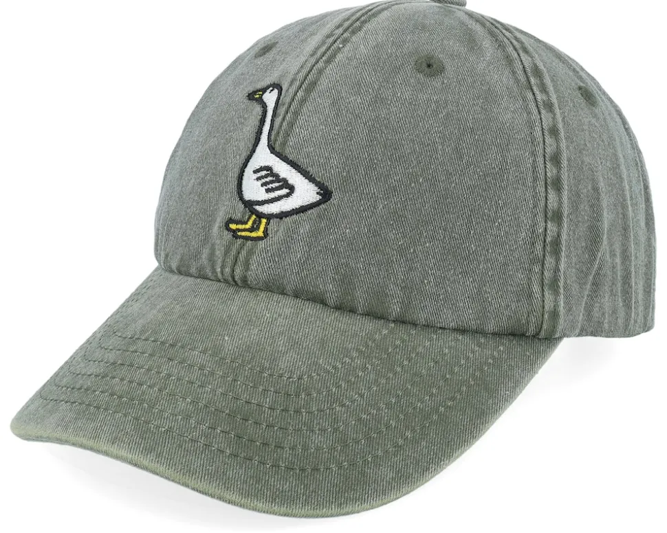 Goose Vintage Washed Olive Dad Cap - Iconic