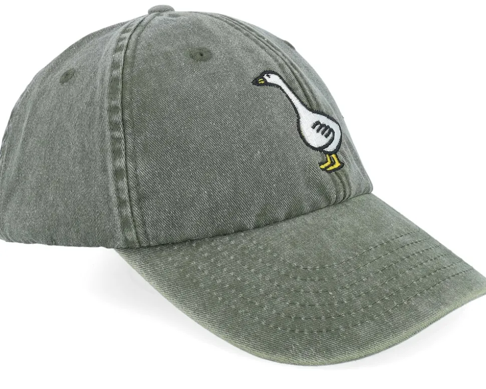 Goose Vintage Washed Olive Dad Cap - Iconic