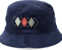 Gramercy Packable Hat Washed Navy Bucket - Brixton