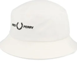 Graphic B Twill Snow White Bucket - Fred Perry