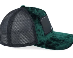 Grasshopper Big Patch Green/Black Velvet Trucker - Calza Pennello