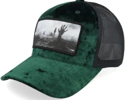 Graveyard Velvet Green/Black Trucker - Scenes