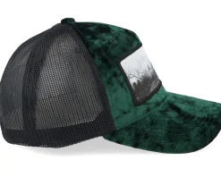 Graveyard Velvet Green/Black Trucker - Scenes
