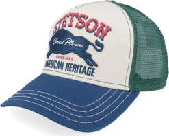 Great Plains Beige/Green/Navy Trucker - Stetson