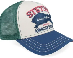 Great Plains Beige/Green/Navy Trucker - Stetson
