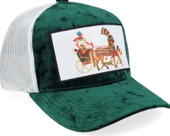 Great Speos Velvet Green/Ivory A-frame Trucker - Calza Pennello